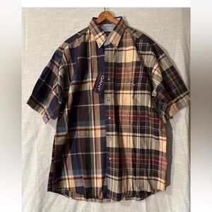 Gant Dress Shirt Short Sleeve Button Down Plaid Men’s Sz M NWT